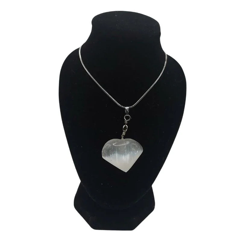 Pendentif Cœur en Sélénite