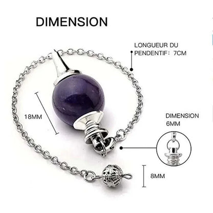 Pendule Séphoroton en Améthyste - Litho Natura