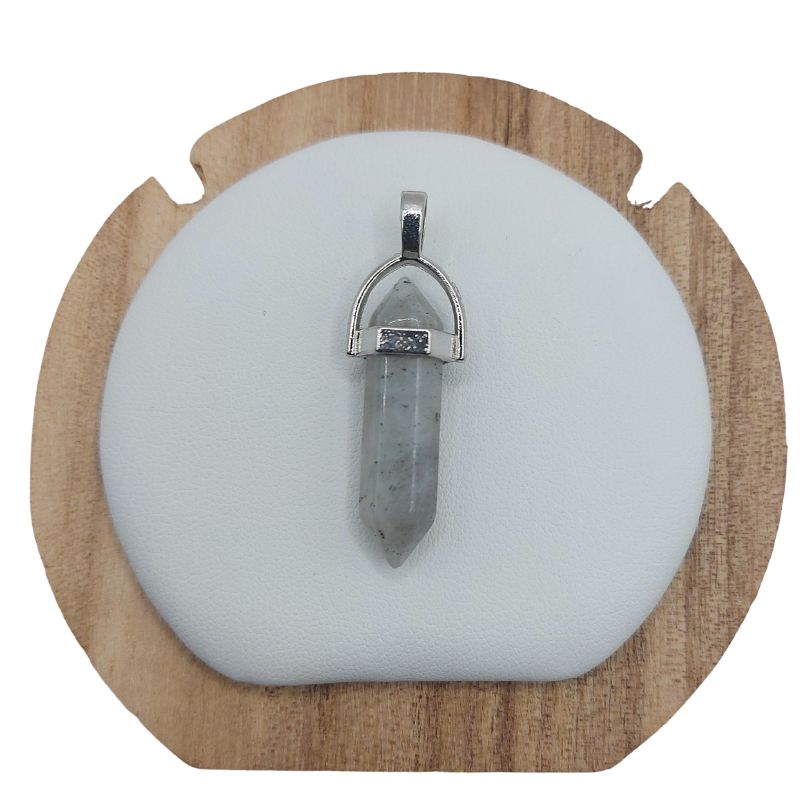 Pendentif en Forme de Pointe en Labradorite – Qualité A