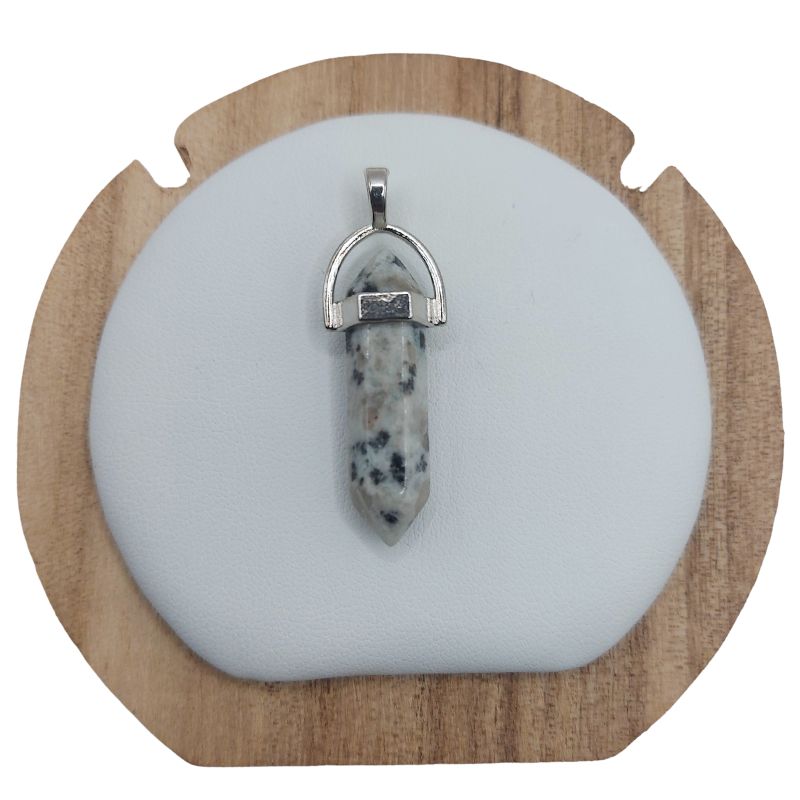 Pendentif en Forme de Pointe en Pierre de Lune – Qualité A
