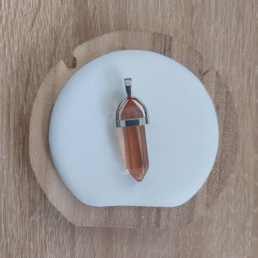 Pendentif en forme de pointe en Quartz Fumé – Pierre Naturelle de Qualité A