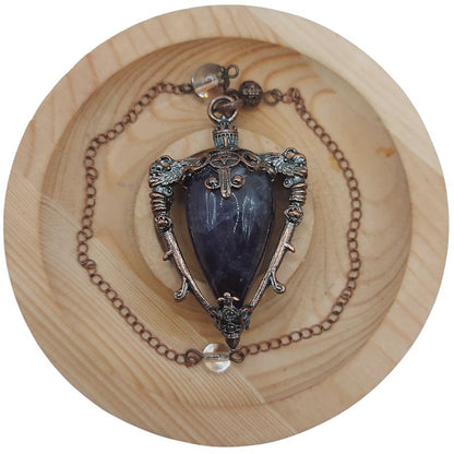 Pendule Spirituel en Améthyste - Style Médiéval - Litho Natura