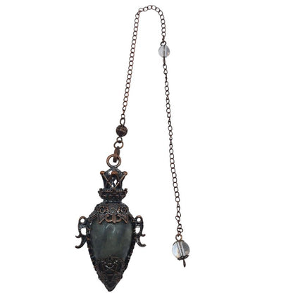 Pendule Spirituel en Labradorite - Style Médiéval - Litho Natura