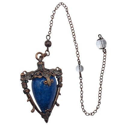 Pendule Spirituel en Lapis Lazuli - Style Médiéval - Litho Natura