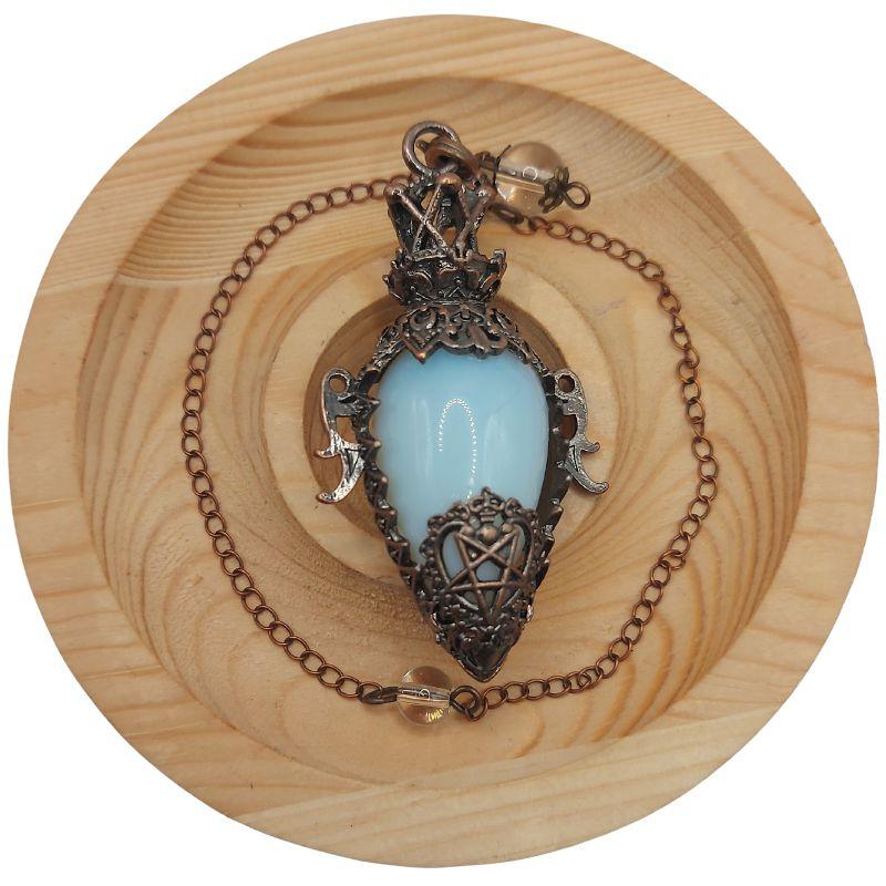 Pendule Spirituel en Opale - Style Médiéval - Litho Natura