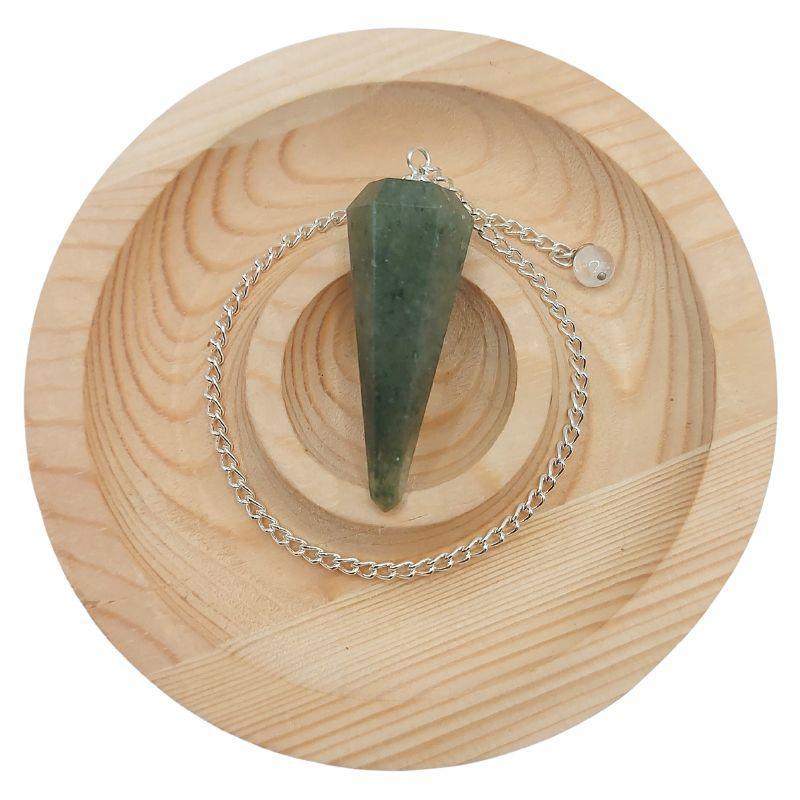 Pendule Facette en Aventurine Verte – Harmonie et Équilibre - Litho Natura