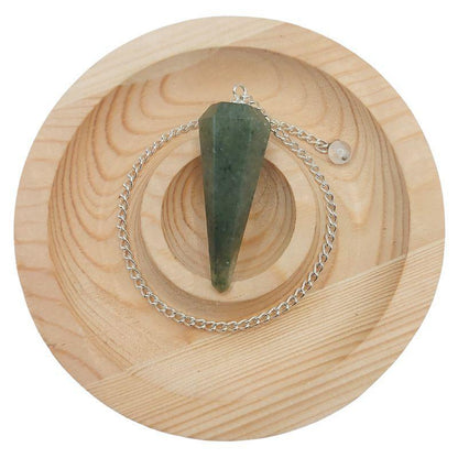 Pendule Facette en Aventurine Verte – Harmonie et Équilibre - Litho Natura