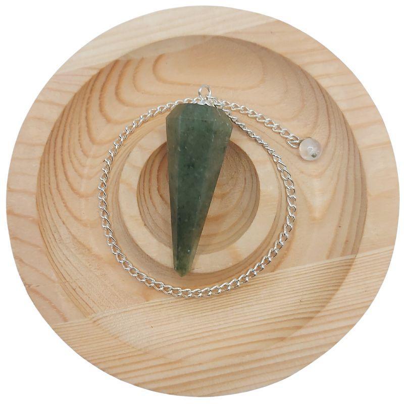 Pendule Facette en Aventurine Verte – Harmonie et Équilibre - Litho Natura