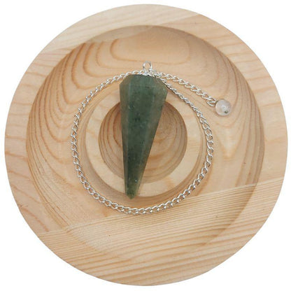 Pendule Facette en Aventurine Verte – Harmonie et Équilibre - Litho Natura