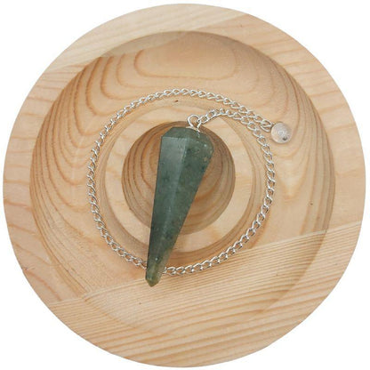 Pendule Facette en Aventurine Verte – Harmonie et Équilibre - Litho Natura