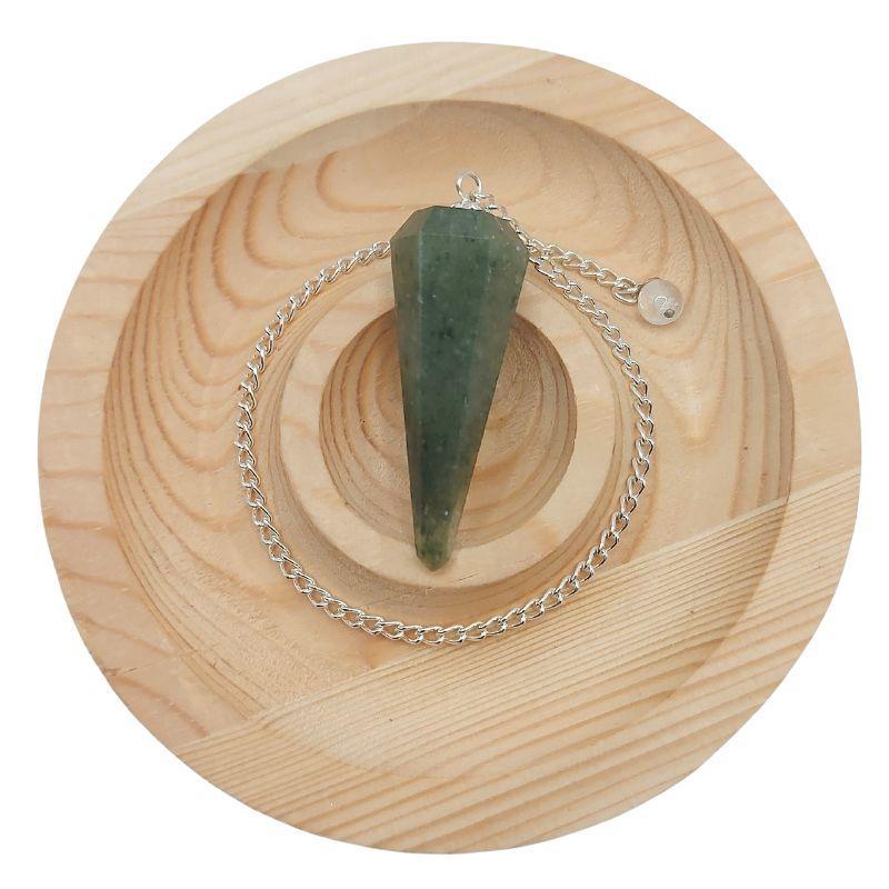 Pendule Facette en Aventurine Verte – Harmonie et Équilibre - Litho Natura