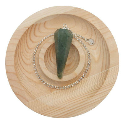 Pendule Facette en Aventurine Verte – Harmonie et Équilibre - Litho Natura