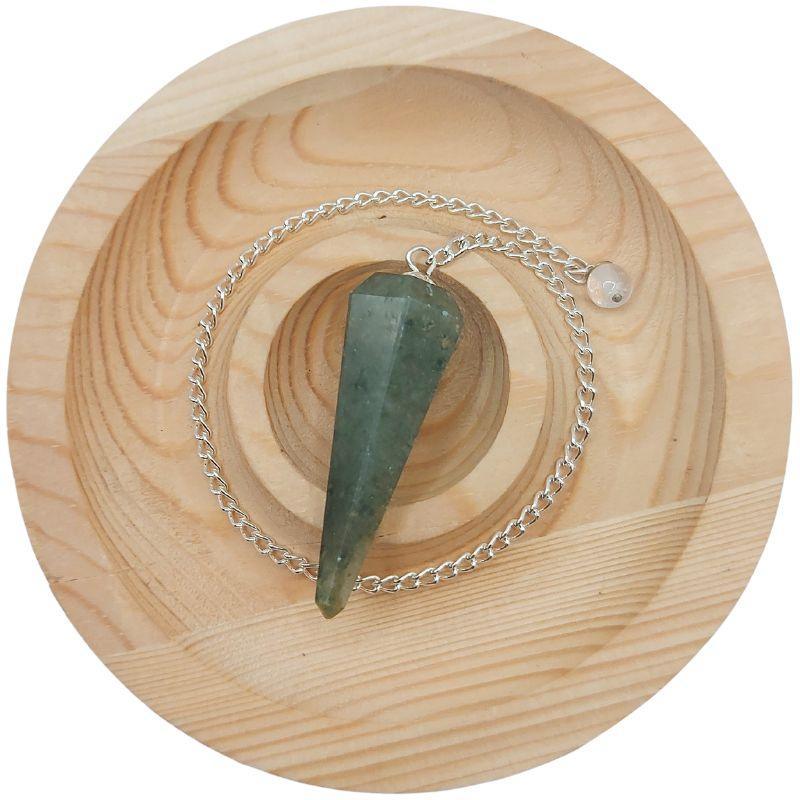 Pendule Facette en Aventurine Verte – Harmonie et Équilibre - Litho Natura
