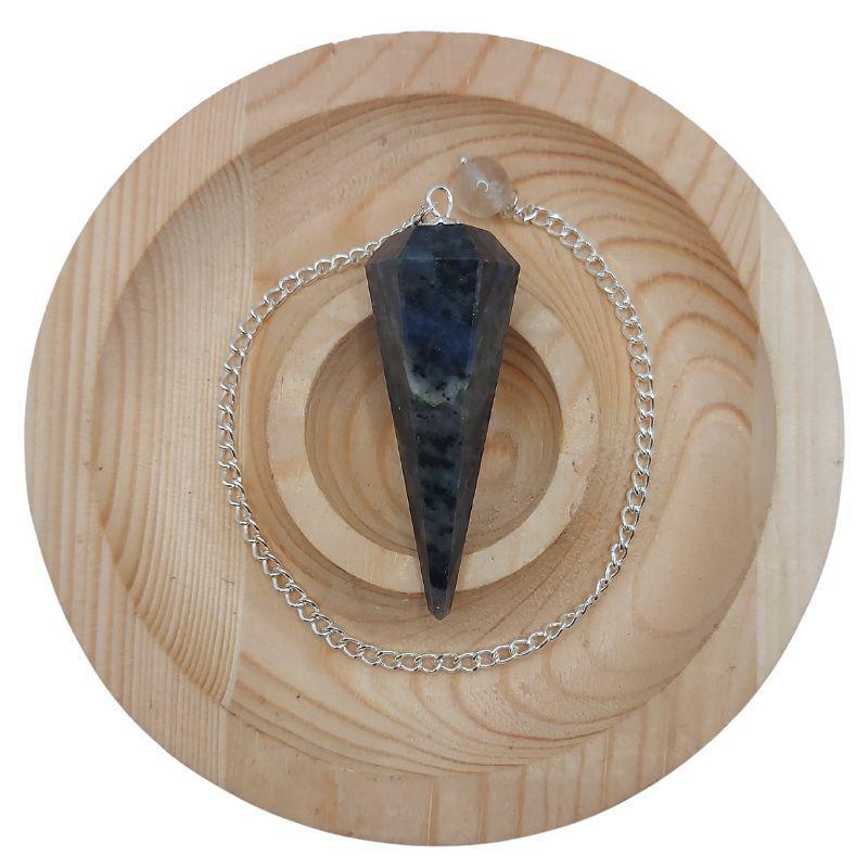 Pendule Facette en Sodalite – Équilibre et Connexion Spirituelle - Litho Natura