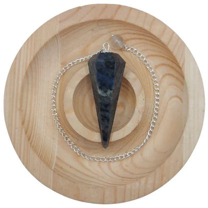 Pendule Facette en Sodalite – Équilibre et Connexion Spirituelle - Litho Natura