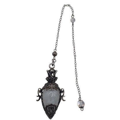 Pendule Spirituel en Cristal de Roche - Style Médiéval - Litho Natura