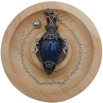 Pendule Spirituel en Lapis Lazuli - Style Médiéval - Litho Natura