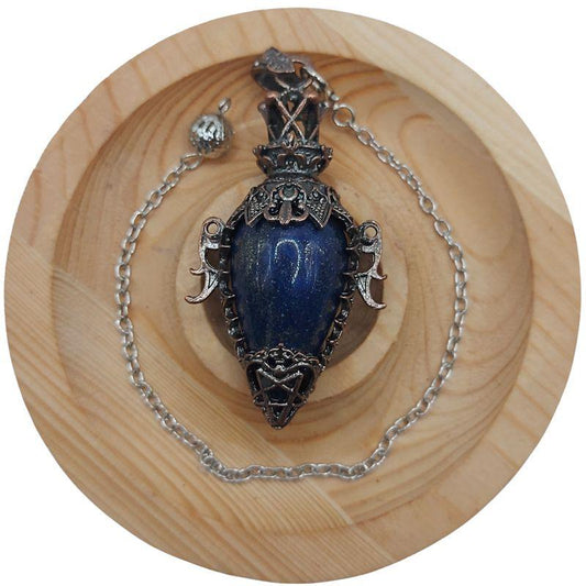 Pendule Spirituel en Lapis Lazuli - Style Médiéval - Litho Natura