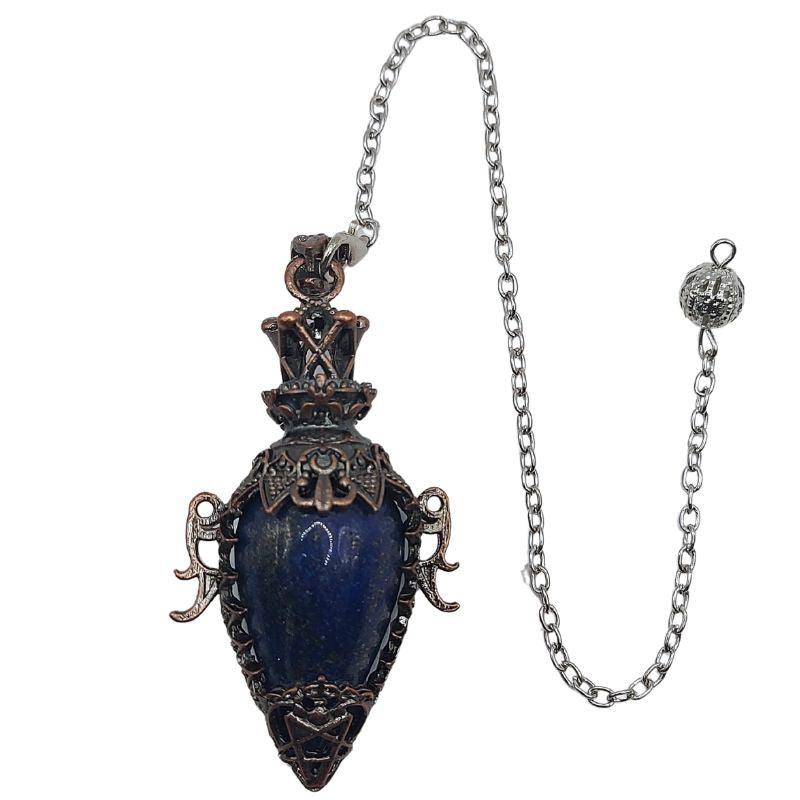 Pendule Spirituel en Lapis Lazuli - Style Médiéval - Litho Natura