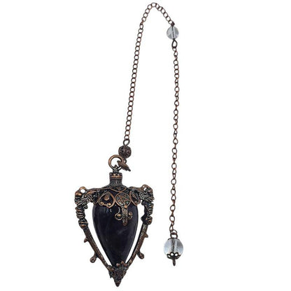 Pendule Spirituel en Obsidienne - Style Médiéval - Litho Natura