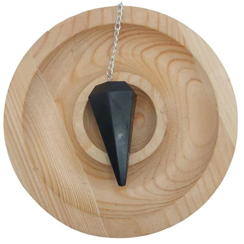 Pendule Facette en Tourmaline Noire – Protection et Connexion à la Terre - Litho Natura