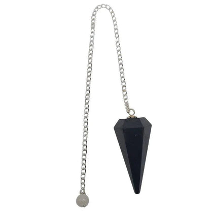 Pendule Facette en Tourmaline Noire – Protection et Connexion à la Terre - Litho Natura