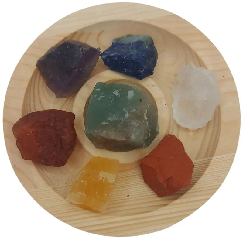 Lot de Pierres Brutes au 7 Chakras - Litho Natura