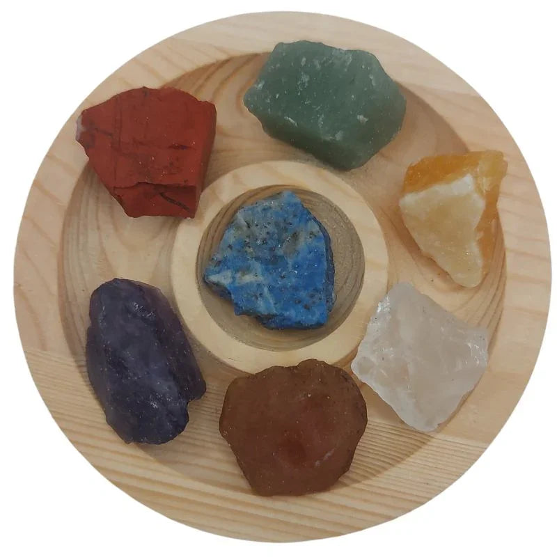 Lot de Pierres Brutes au 7 Chakras - Litho Natura