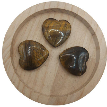 Coeur en pierre naturelle - Oeil de Tigre (Qualité A) - Litho Natura