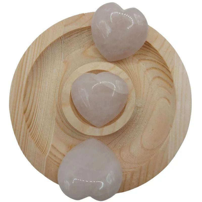 Cœur en Quartz Rose Naturel (Qualité A) - Litho Natura