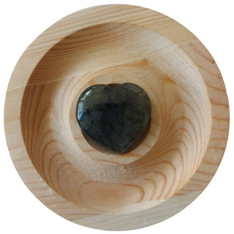 Coeur en Labradorite - Pierres Naturelles (Qualité A) - Litho Natura