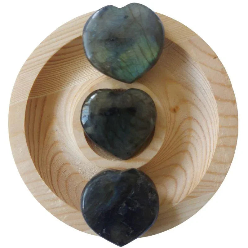 Coeur en Labradorite - Pierres Naturelles (Qualité A) - Litho Natura