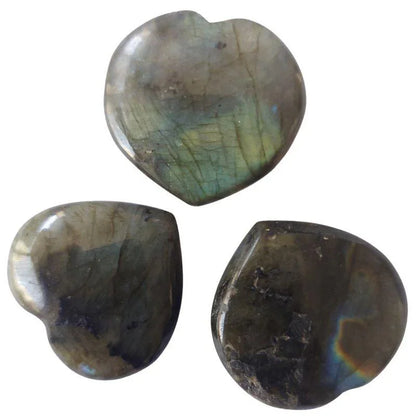 Coeur en Labradorite - Pierres Naturelles (Qualité A) - Litho Natura