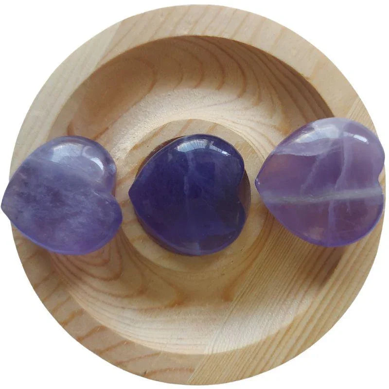 Cœur en Pierre Naturelle - Améthyste (Qualité A) - Litho Natura