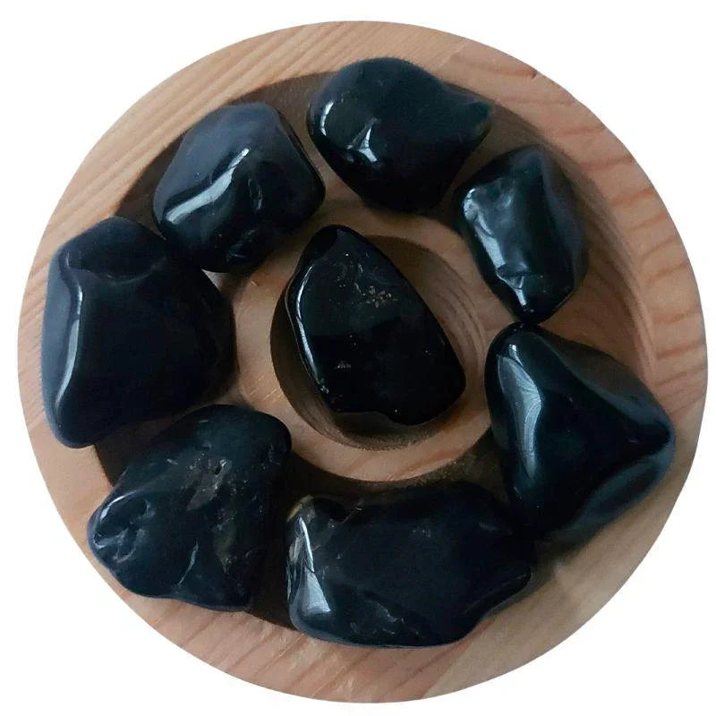 Pierres Naturelles Polies Onyx Noir - Litho Natura