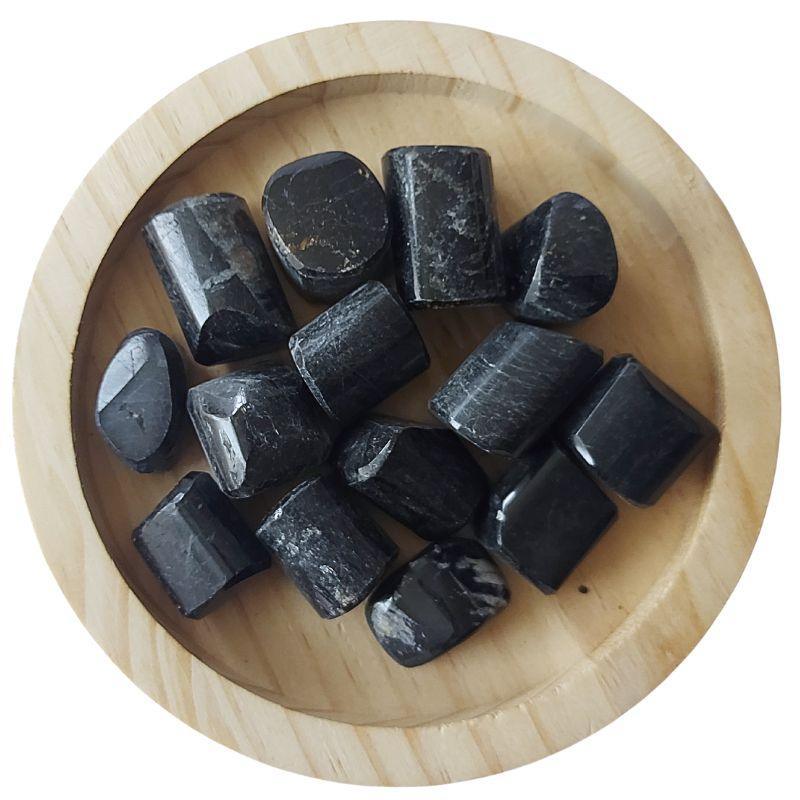 Pierres Naturelles Polies Tourmaline Noire - Qualité A - Litho Natura