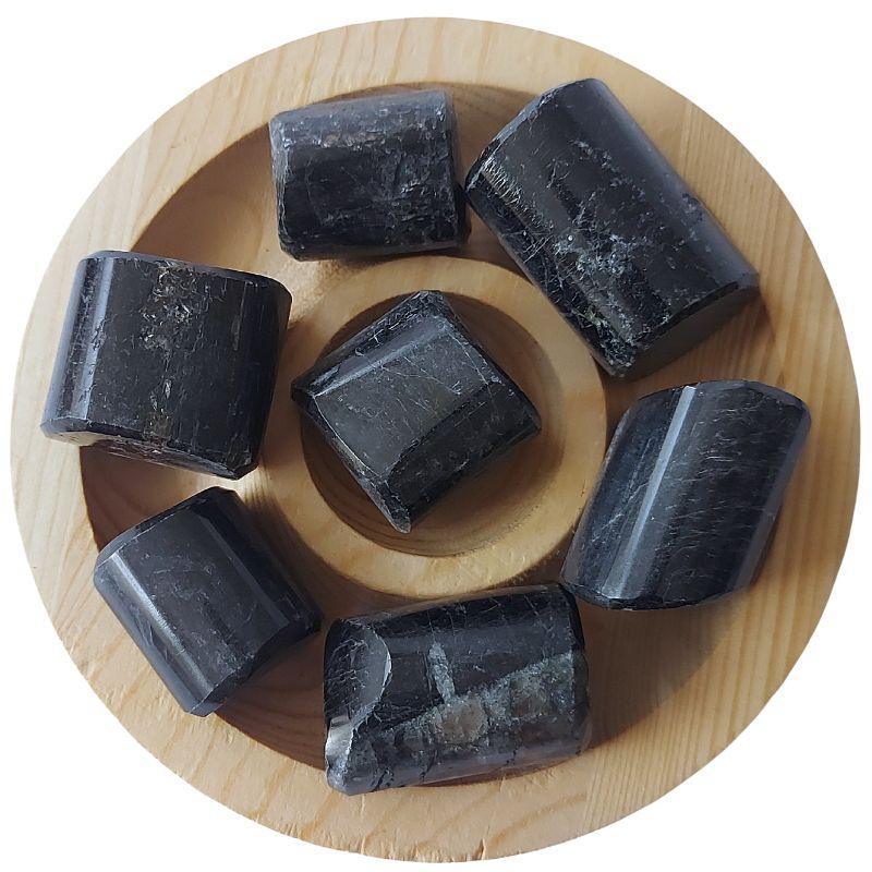 Pierres Naturelles Polies Tourmaline Noire - Qualité A - Litho Natura