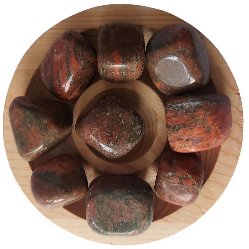 Pierres Naturelles Polies Unakite - Qualité AA - Litho Natura