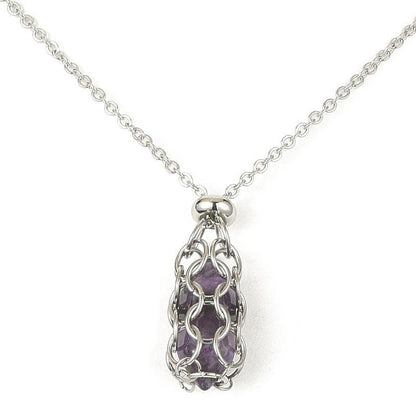 Porte-Pierre -Pendentif en Acier pour Pierres Ajustables - Litho Natura