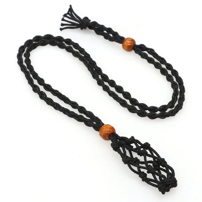 Porte-Pierre - Pendentif en Coton pour Pierres Ajustables - Litho Natura