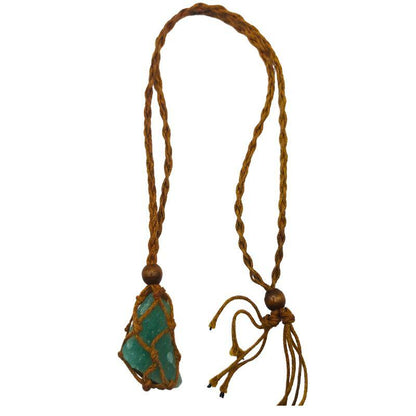 Porte-Pierre - Pendentif en Coton pour Pierres Ajustables - Litho Natura