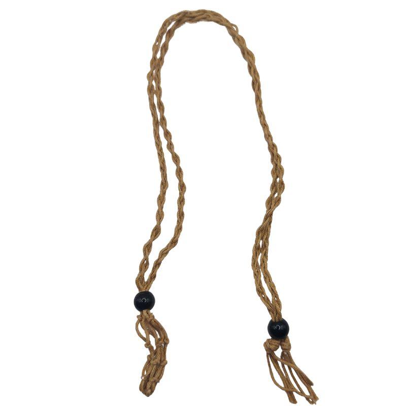 Porte-Pierre - Pendentif en Coton pour Pierres Ajustables - Litho Natura