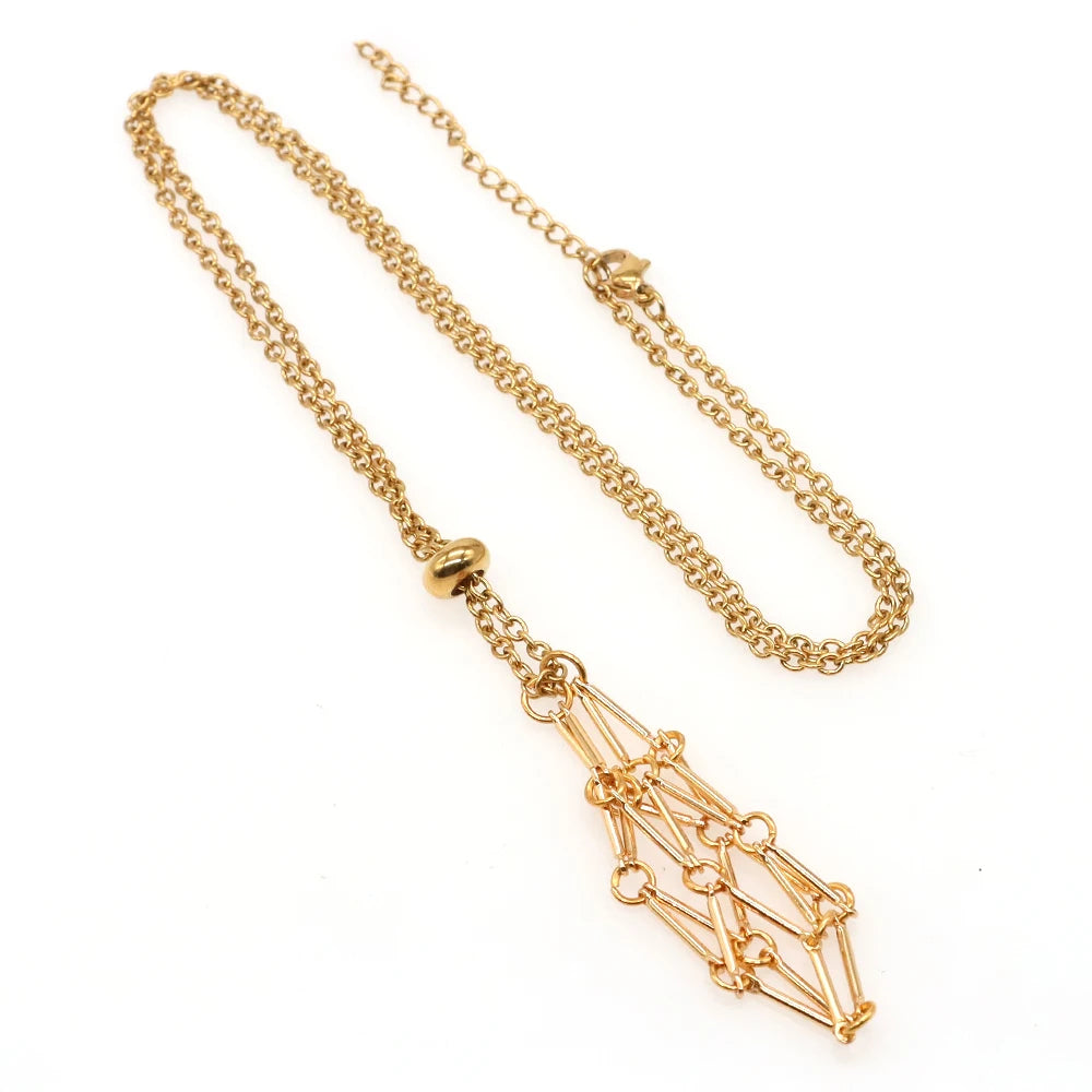 Porte-Pierre -Pendentif en Métal pour Pierres Ajustables - Litho Natura