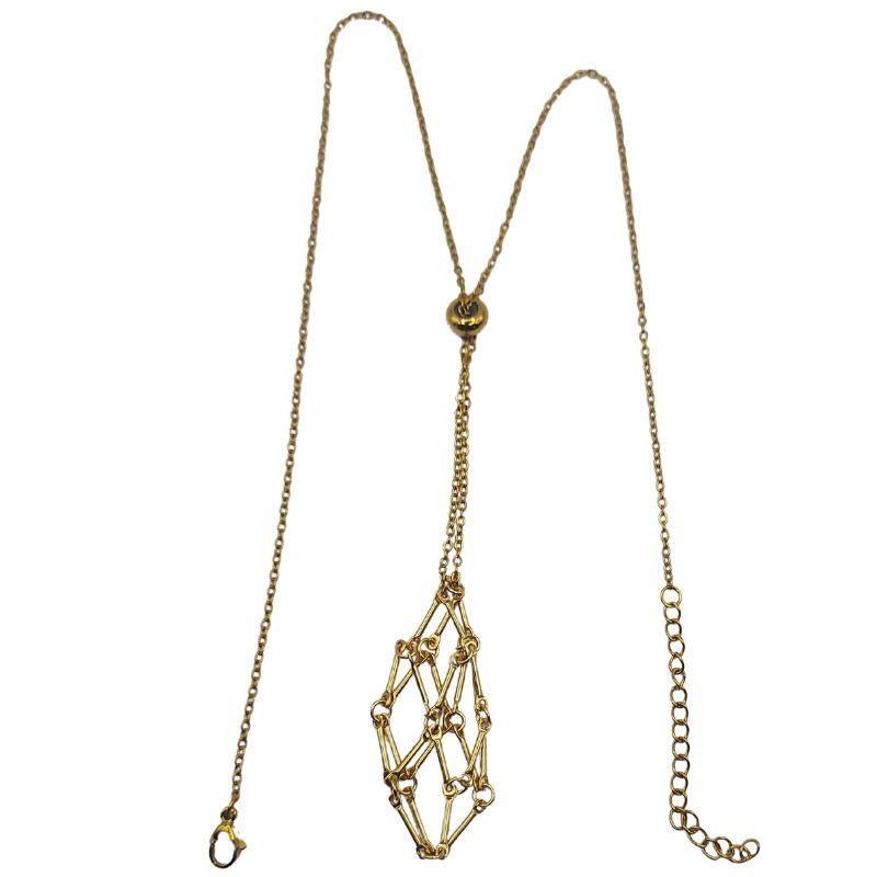 Porte-Pierre -Pendentif en Métal pour Pierres Ajustables - Litho Natura