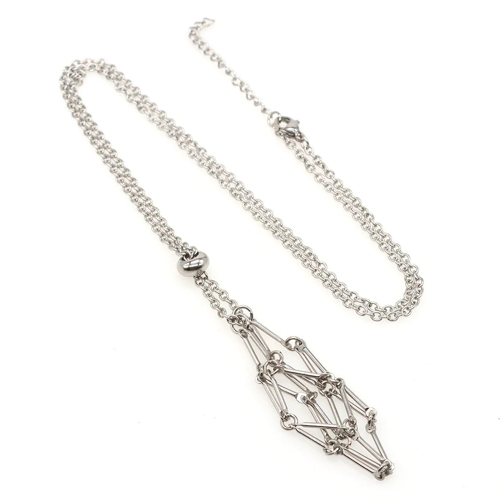 Porte-Pierre -Pendentif en Métal pour Pierres Ajustables - Litho Natura