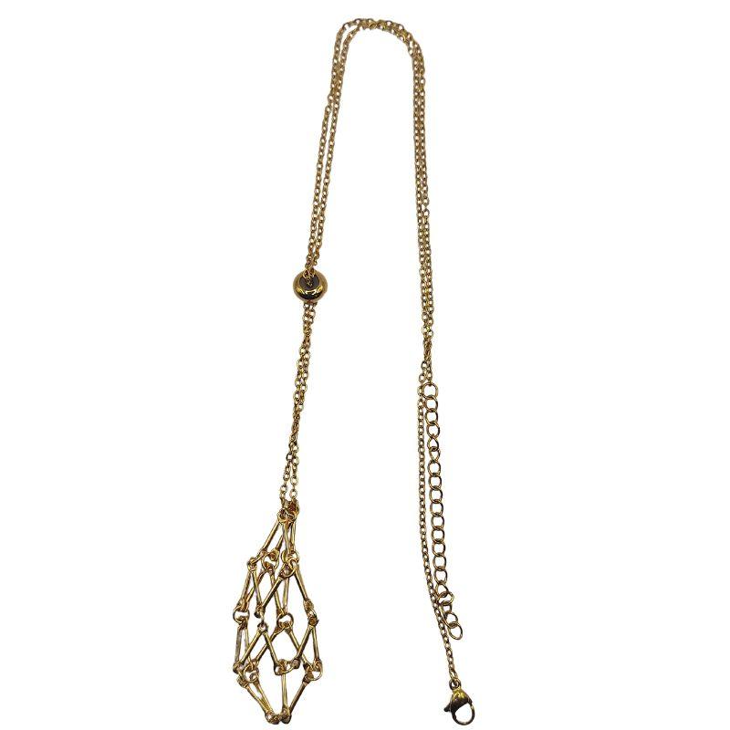 Porte-Pierre -Pendentif en Métal pour Pierres Ajustables - Litho Natura