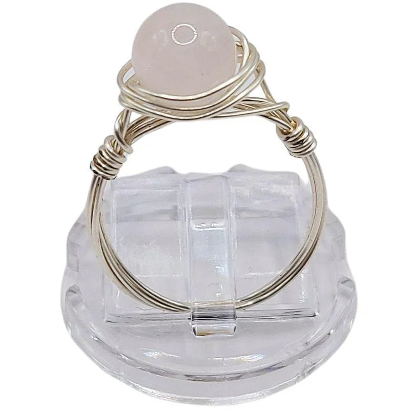 Bague en Pierre Naturelle - Quartz Rose - Litho Natura