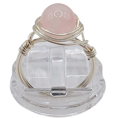 Bague en Pierre Naturelle - Quartz Rose - Litho Natura