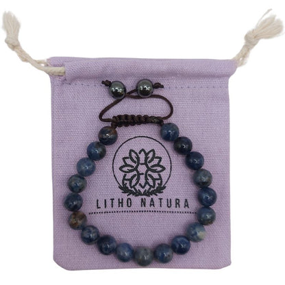Shamballa Sodalite - Bracelet Simple Rang Ajustable - Litho Natura