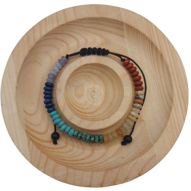 Bracelet Shamballa en pierres naturelles mixtes pour Enfants - Litho Natura